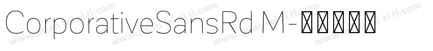 CorporativeSansRd M字体转换